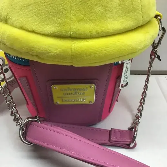 Loungefly Despicable Me Minion Cupcake Crossbody Bag Universal Studios NEW - Picture 4 of 8